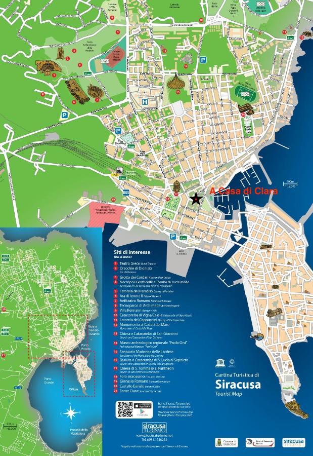 A Casa Di Clara Leilighet Syracuse Eksteriør bilde